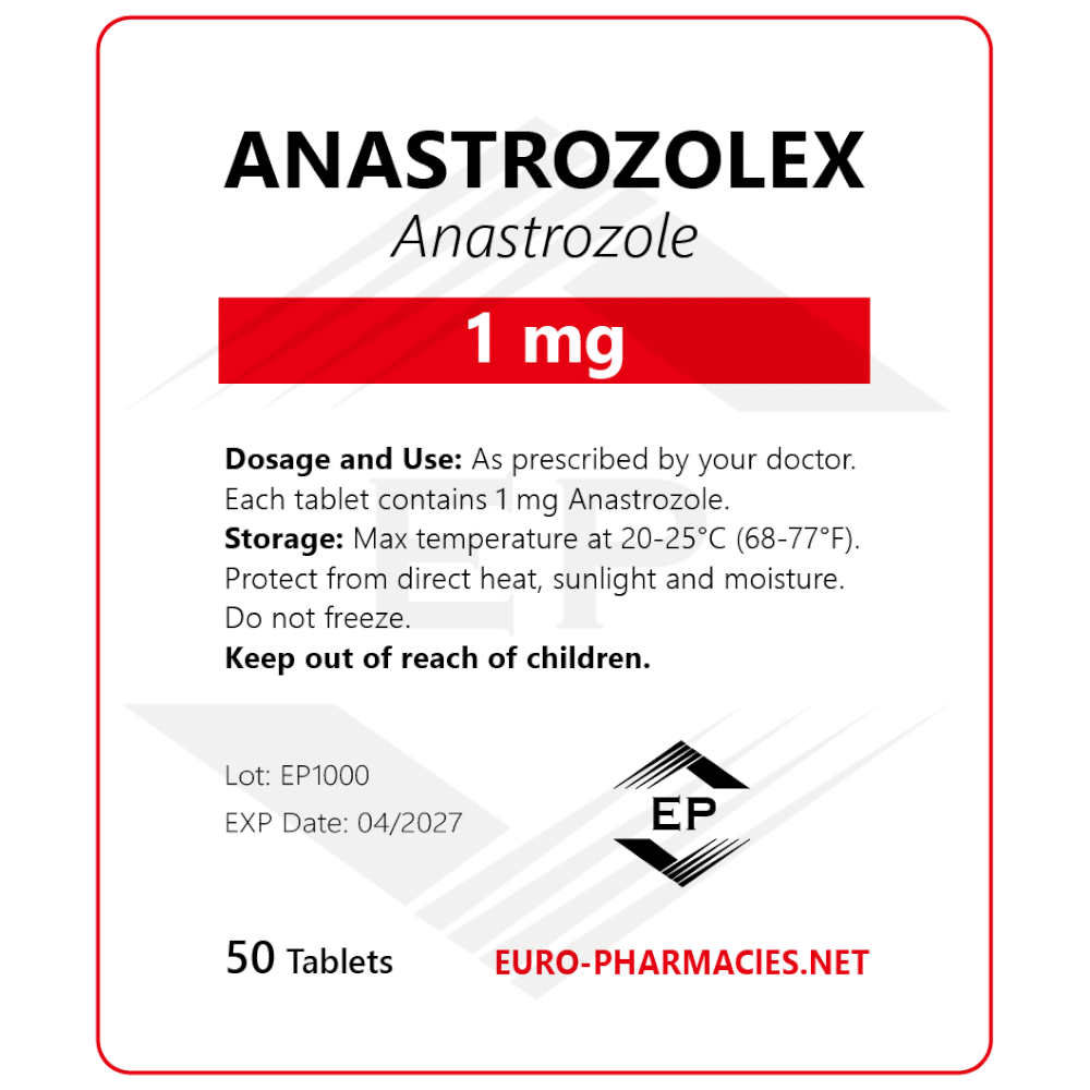 Anastrozolex (Arimidex) 1mg/tabs 50 tabs - Baggies - Euro Pharmacies