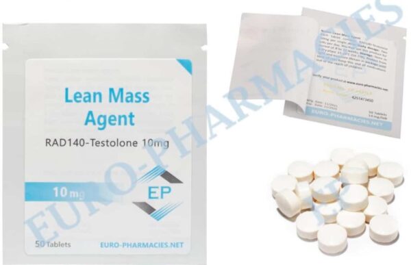 Massa Magra (Testolona RAD140) 10mg comprimidos 50 comprimidos Euro Pharmacies UE