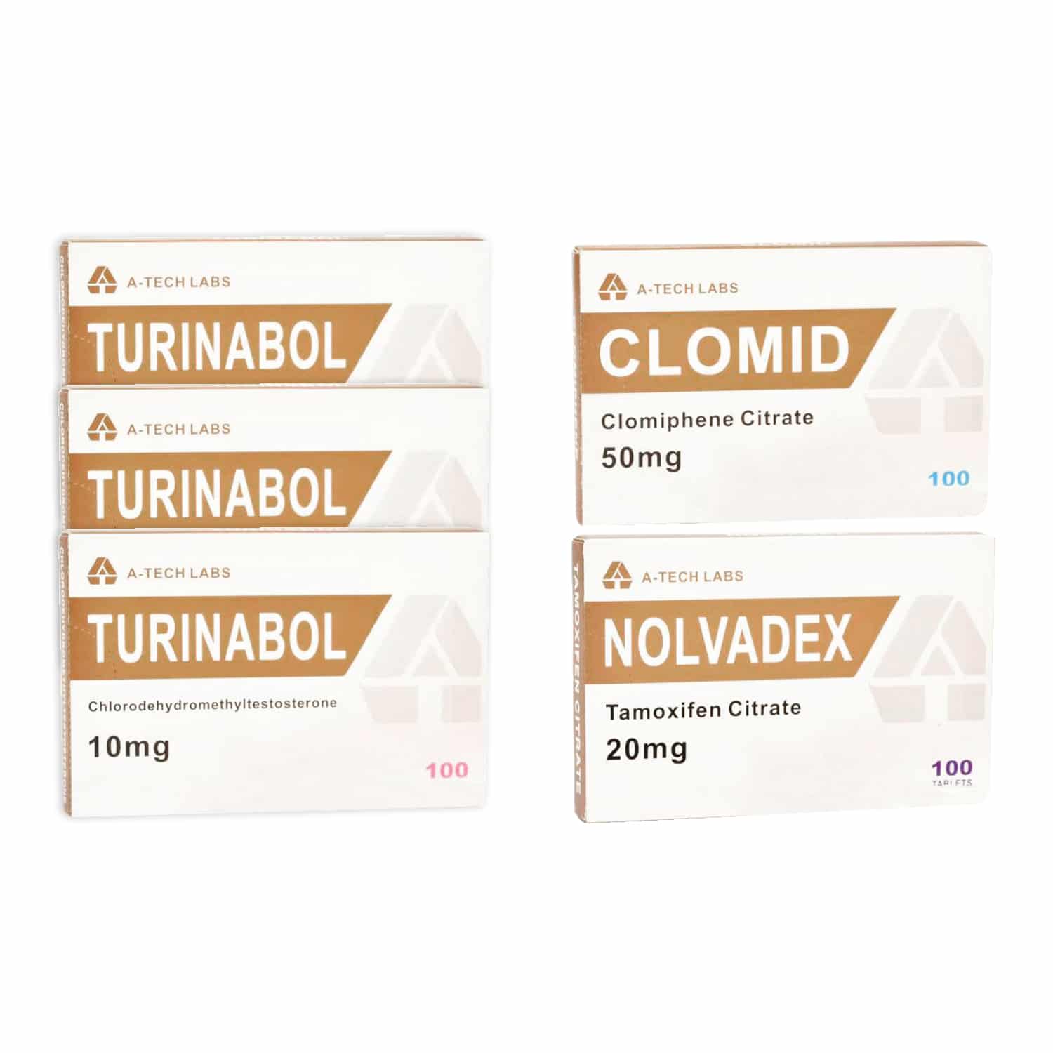 PACK LEAN MUSCLE LEVEL II (ORAL) TURINABOL + PROTECTION + PCT (8 SEMANAS) A Tech Labs
