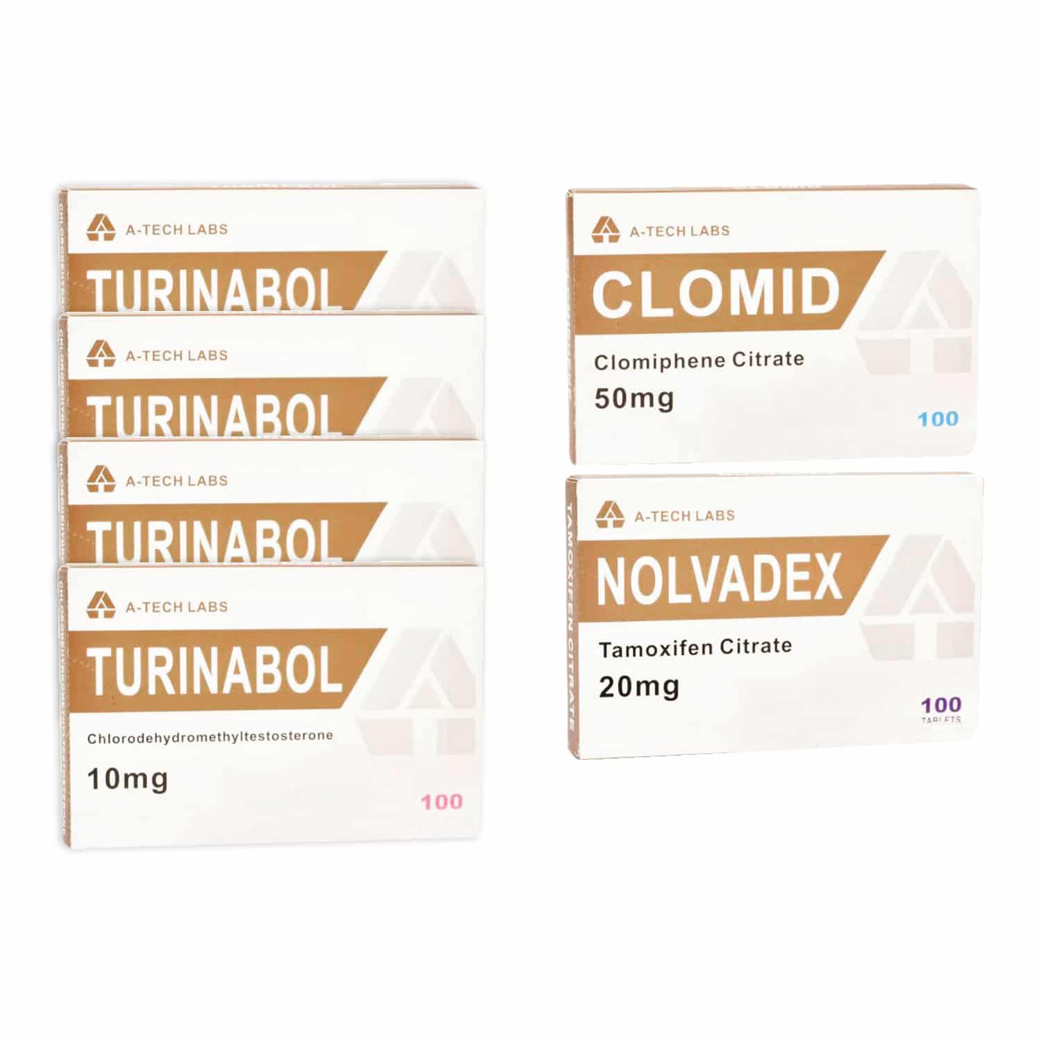 PACK LEAN MUSCLE LEVEL III (ORAL) TURINABOL + PROTECTION + PCT (8 SEMANAS) A Tech Labs