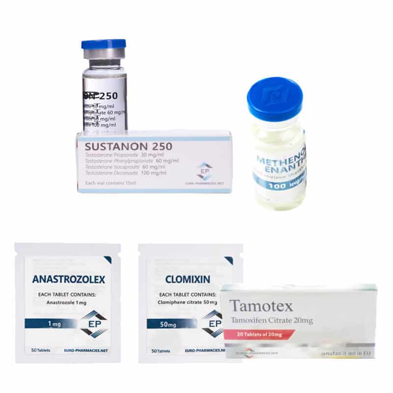 Pacote para definição muscular seca (injetável) Sustanon + Primobolan + TPC (8 semanas) Euro Pharmacies