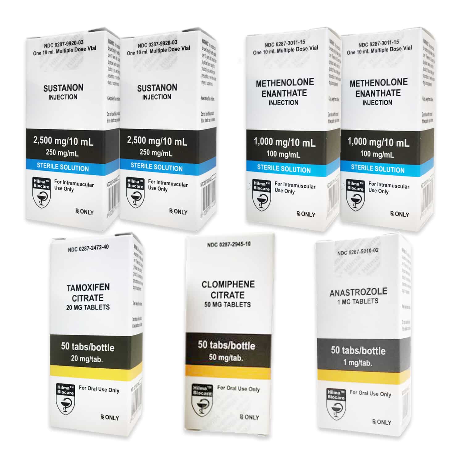 PACK MUSCLE SEC LEVEL II (INJECT) HILMA SUSTANON + PRIMOBOLAN + PCT (8 SEMANAS)