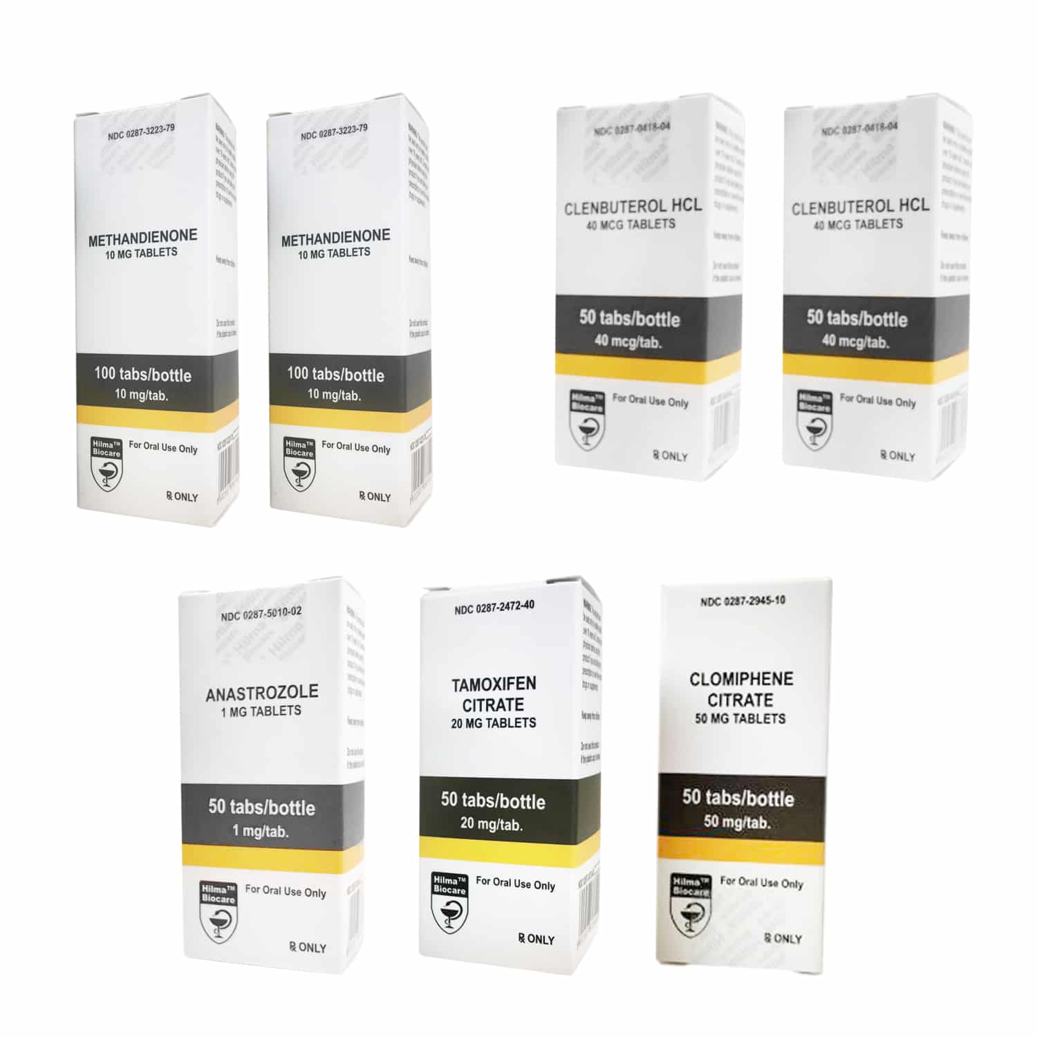 PACK DEFINIÇÃO MUSCULAR (ORAL) DIANABOL + CLENBUTEROL + PCT (8 SEMANAS) Hilma