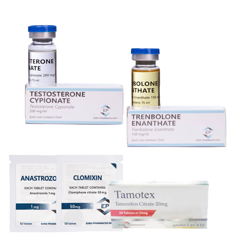 Pacote para Ganho de Massa Muscular Magra: Cipionato de Testosterona + Enantato de Trenbolona (10 semanas) Euro Pharmacies