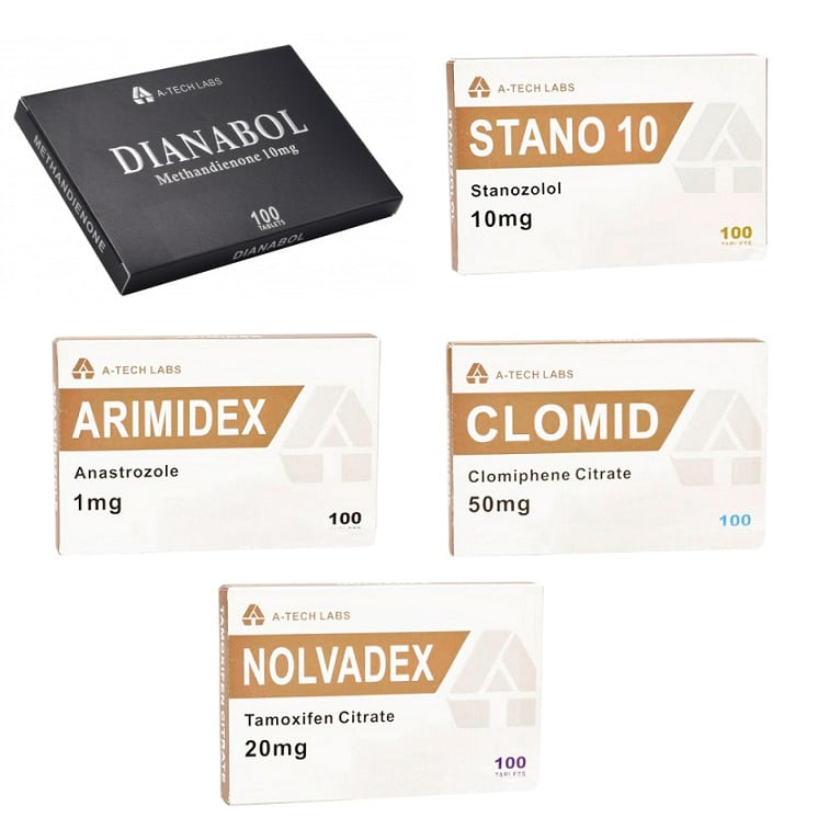 Pacote para Ganho de Massa Muscular Magra com Esteroides Orais Dianabol Winstrol - 4 Semanas - Tech Labs 1