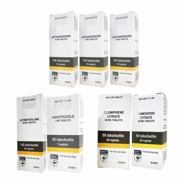 Kit Definitivo para Ganho de Massa Muscular com Dianabol + Anadrol (Esteroides Orais - 8 Semanas) Hilma