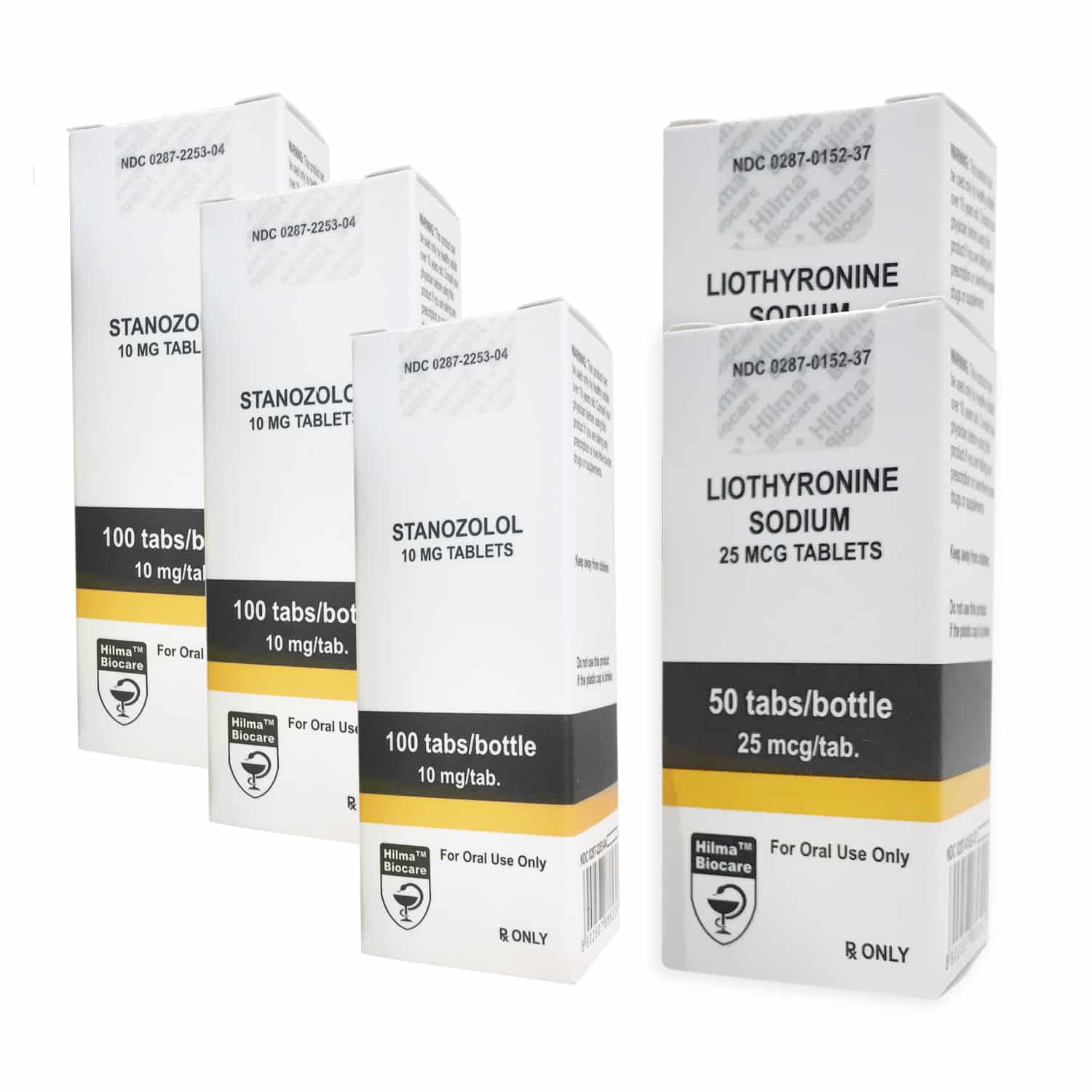 Hilma Stanozolol + T3 Cytomel Pacote Seco de Esteroides Orais (8 Semanas)