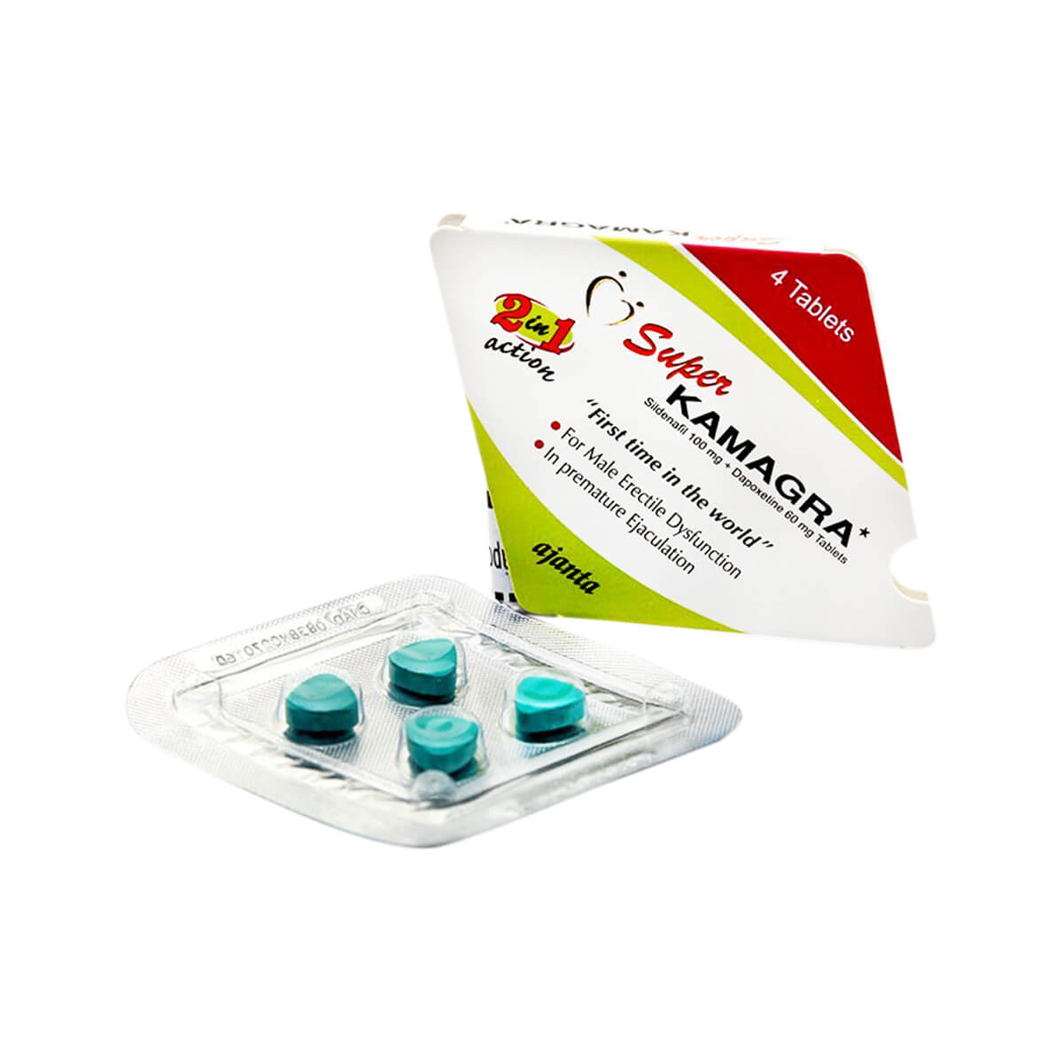 SUPER KAMAGRA TAB – 4 COMPRIMIDOS