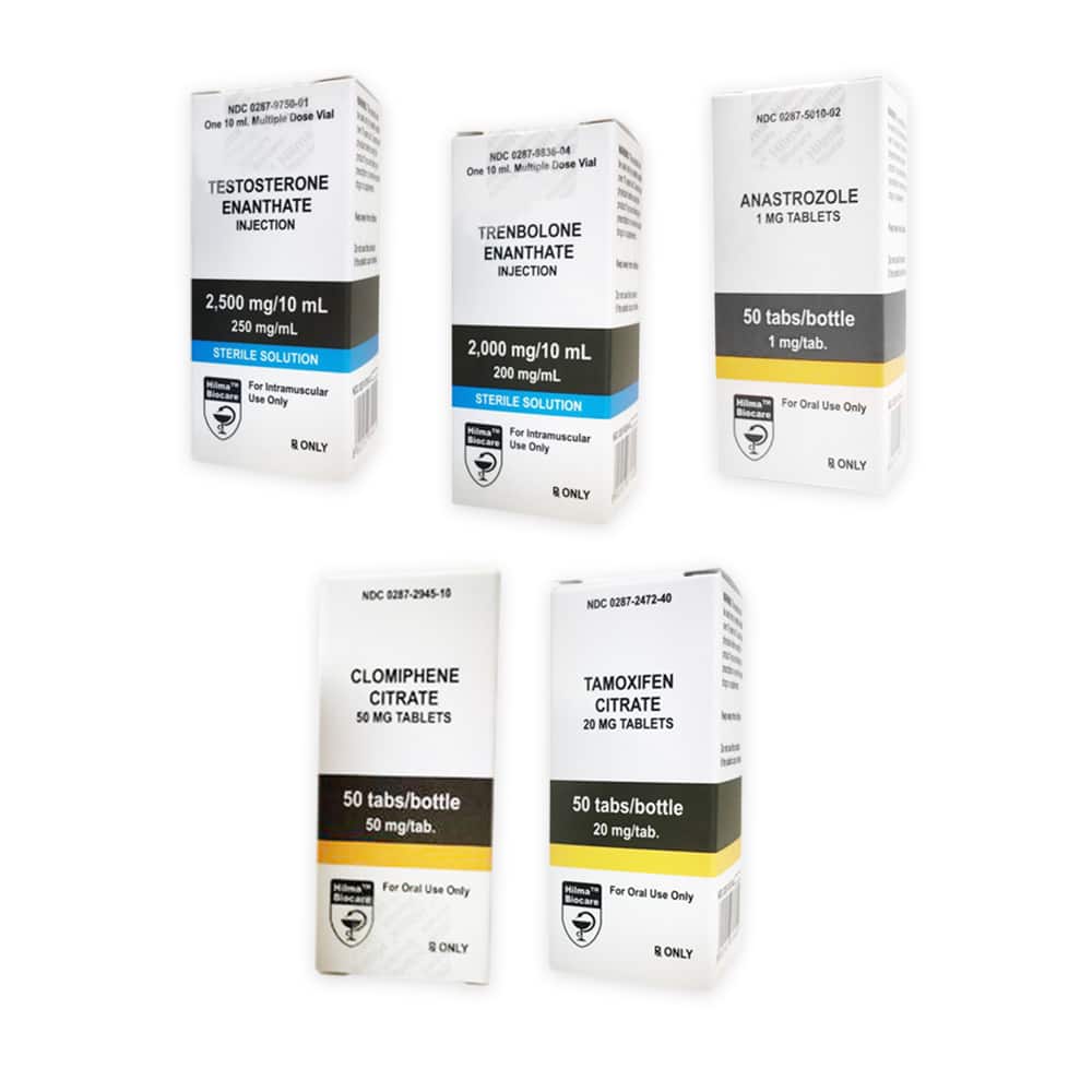 Kit Hilma para Ganho de Massa Muscular Magra: Enantato de Testosterona + Enantato de Trenbolona (10 Semanas)