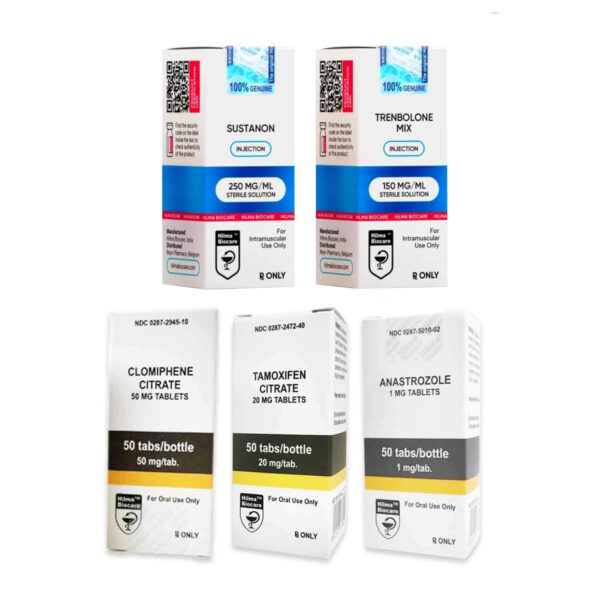 Pacote para Ganho de Massa Magra Nível I (Injetável) Hilma SUSTANON+ TRI TREN (10 semanas)