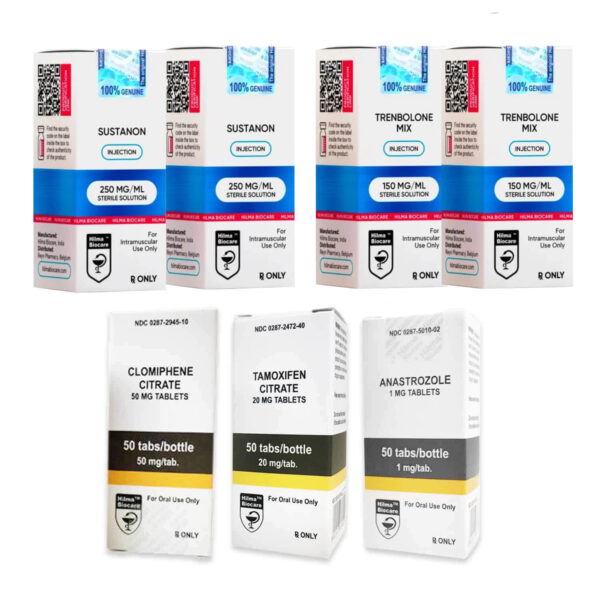 Pacote de Ganho de Massa Magra Nível II (Injetável) Hilma Sustanon + Tri Tren (10 semanas)