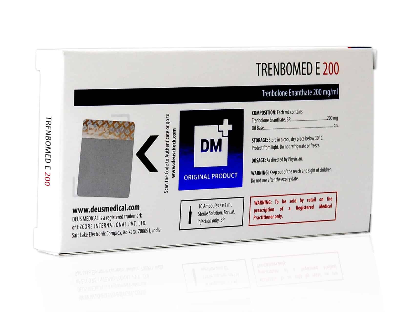 DEUSMEDICAL TRENBOMED E 200 VOLTAR