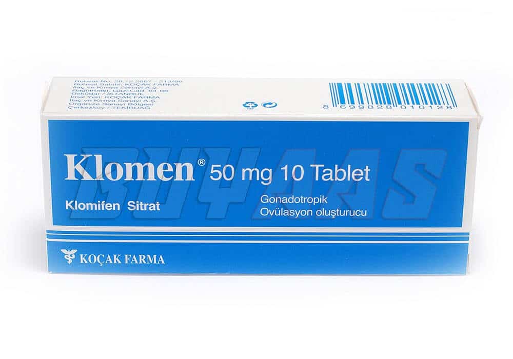 Klomen 50mg 10 Comprimidos Kocak