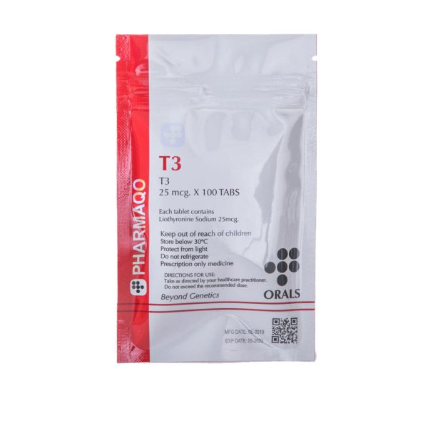 T3 25mcg x 50 Liotironina Sódica 25mcg comprimido 50 comprimidos Pharmaqo Labs €41