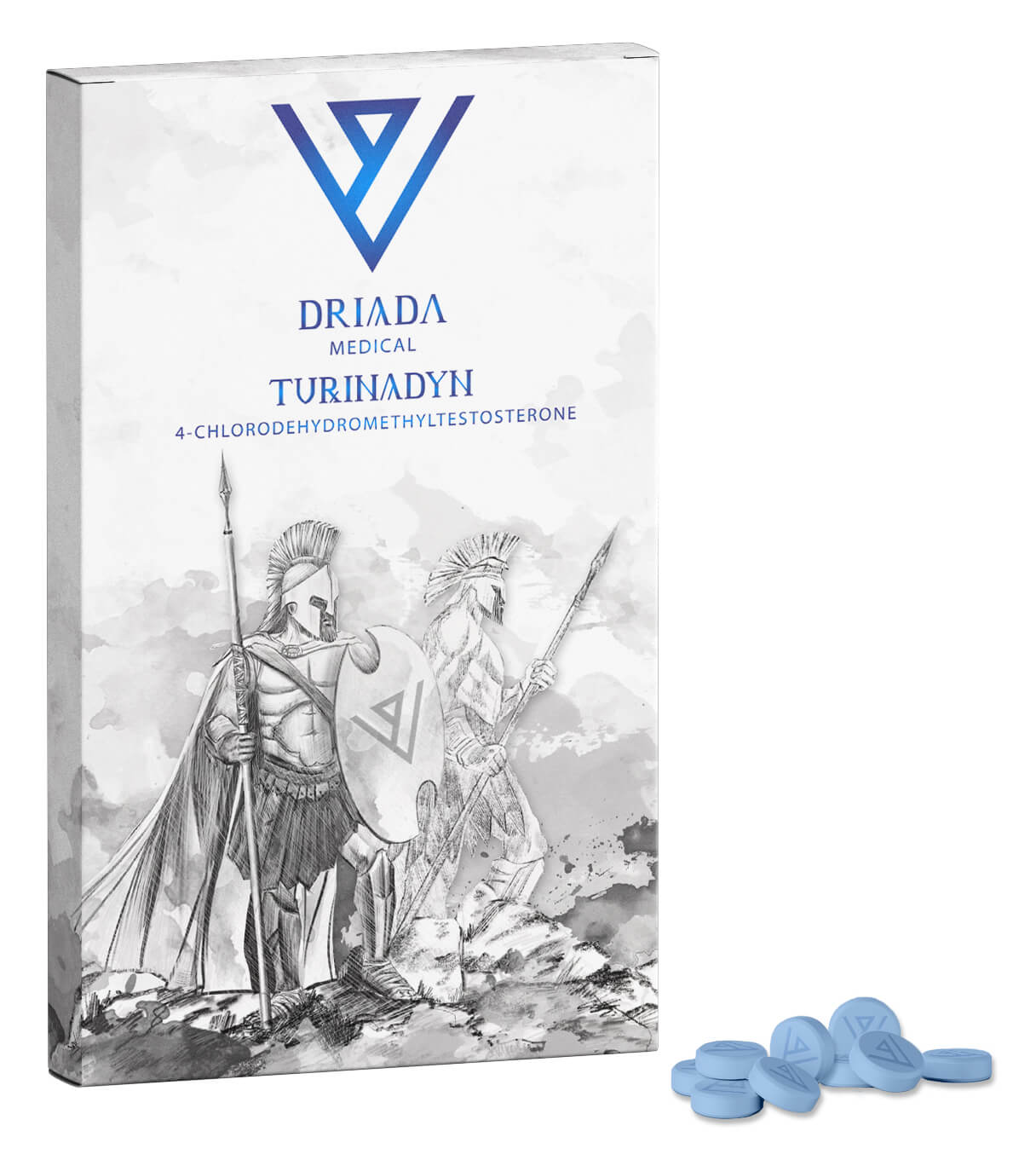 comprimidos de turinadyn 4-cloro deidrometil testosterona da Driada Medical