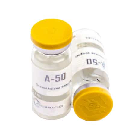 um frasco de 50 mg/ml (10 ml) de ouro