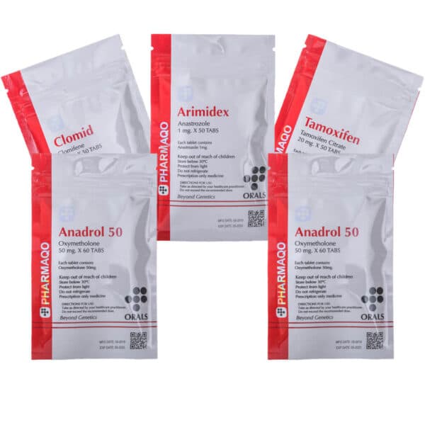 Pacote com 10 comprimidos de Anadrol (oximetolona) para ganho de massa muscular, fórmula oral, duração de 4 semanas, da Pharmaqo Labs (600 x 600 comprimidos).
