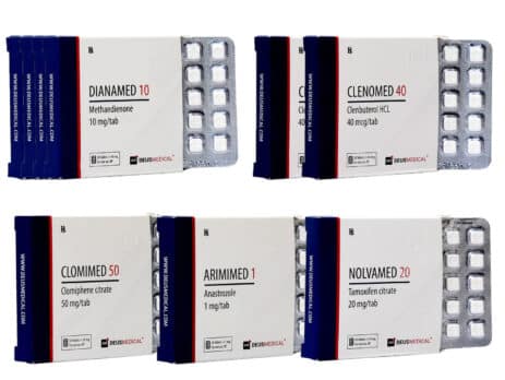 2 comprimidos de DIANABOL ORAL COM CLENBUTEROL PARA GANHO DE MASSA MUSCULAR - TPC (Terapia Pós-Ciclo) - 8 semanas - Deus Medical 463×348