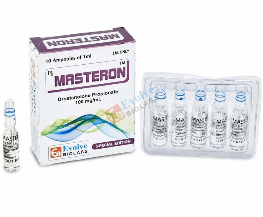 Injeção de Masteron (propionato de drostanolona 100 mg/ml) (10 ampolas de 1 ml) - Evolve Biolabs