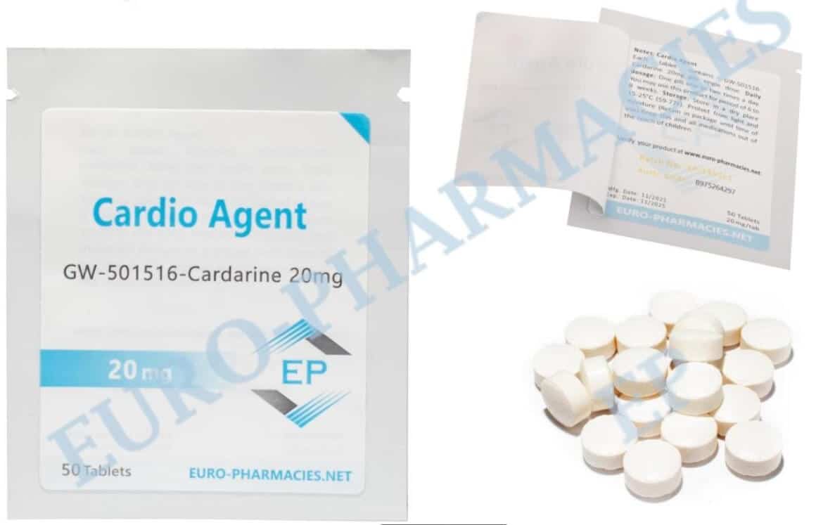 Agente Cardiovascular (Cardarine GW501516) Comprimidos de 20 mg, 50 comprimidos, Euro Pharmacies EU