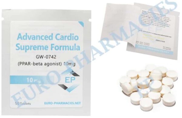 Advanced Cardio (GW 0742) Comprimido de 10 mg, 50 comprimidos, Euro Pharmacies EU