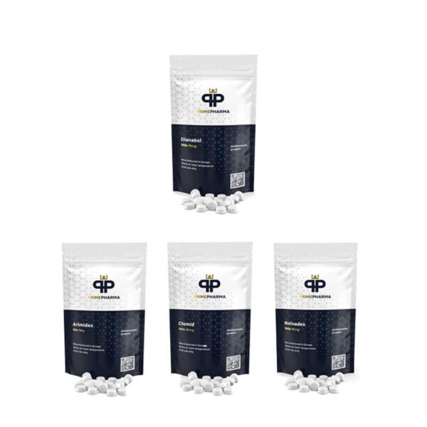 Pacote para Ganho de Massa Muscular (Oral) Dianabol + Proteção + TPC (4 semanas) Prime Pharma