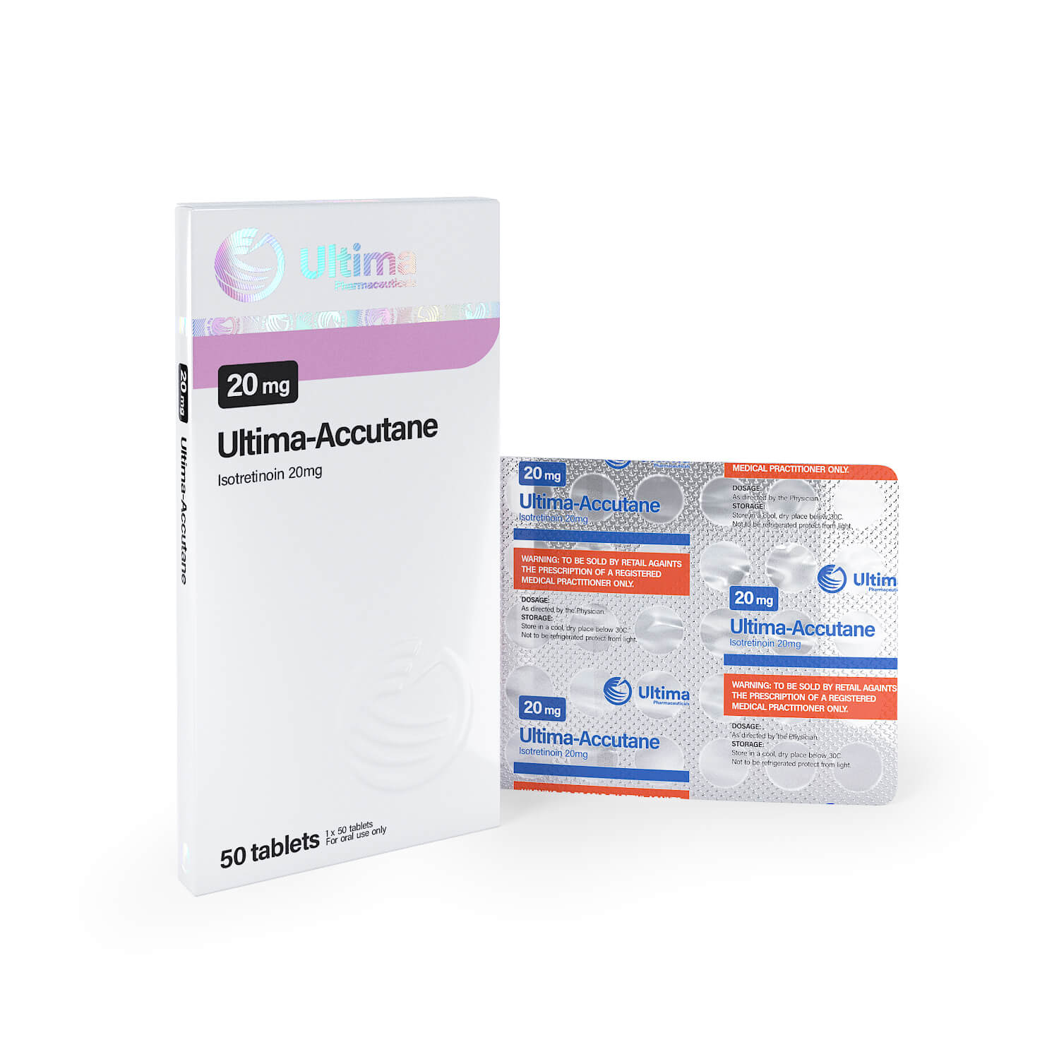 Ultima Accutane 50 comprimidos x 20 mg