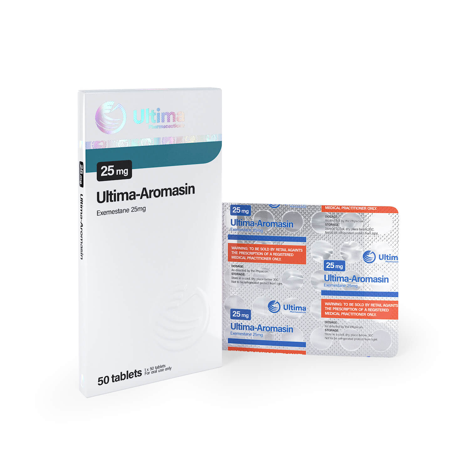 ultima aromasina 50 comprimidos x 25 mg