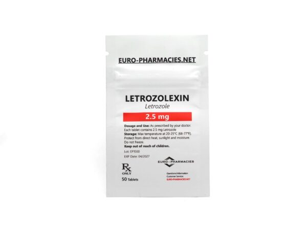 Europharmacies oferece Letrozolexin (Letrozol) em sua embalagem.