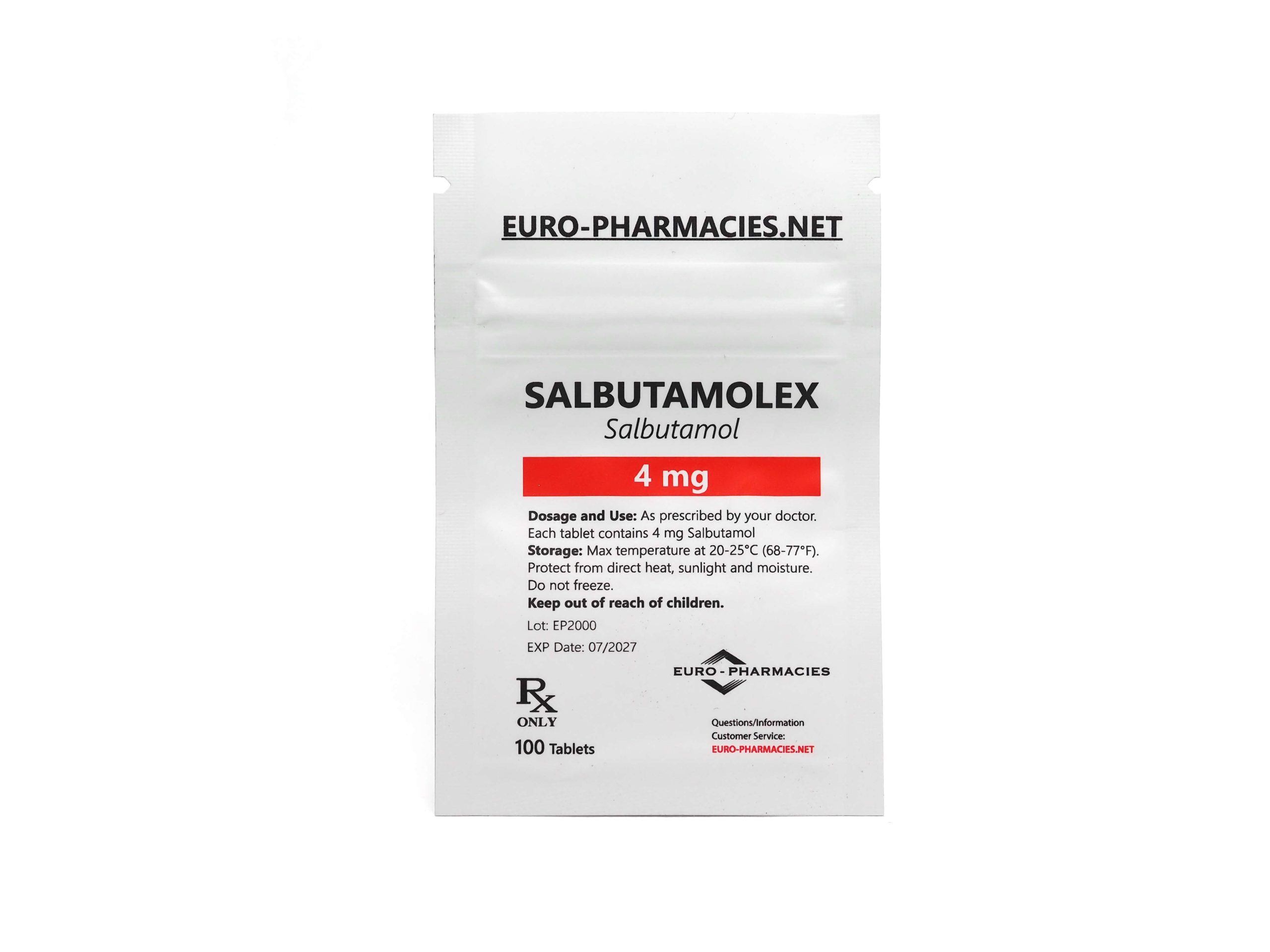 Europharmacies oferece Salbutamol em sachê (Salbutamol)