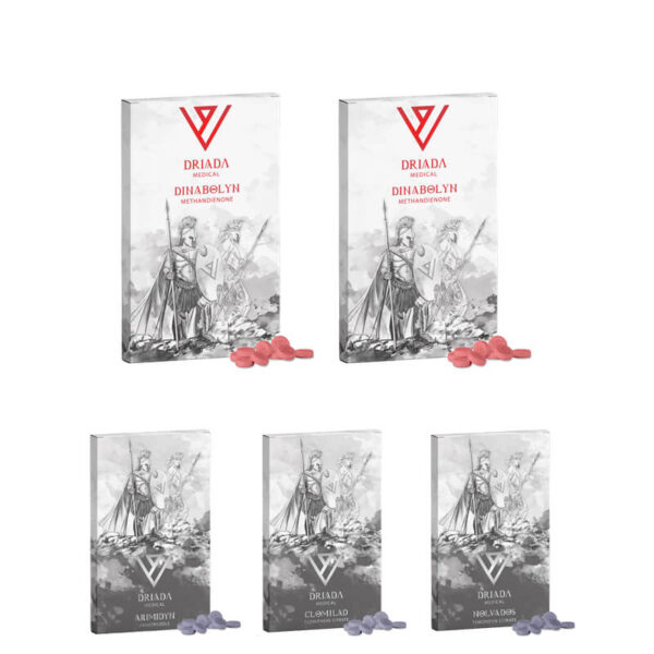 Pacote de ganho de massa de 6 semanas com Dianabol Driada Medical