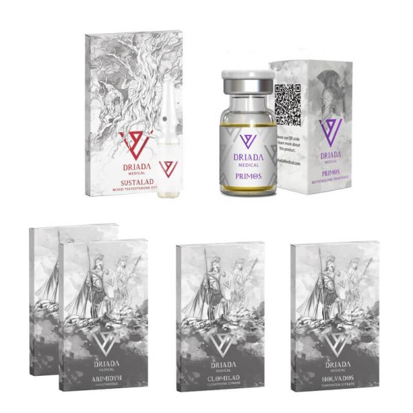 Pacote para Ganho de Massa Muscular Seca DRIADA MEDICAL Sustanon Primobolan (8 semanas)