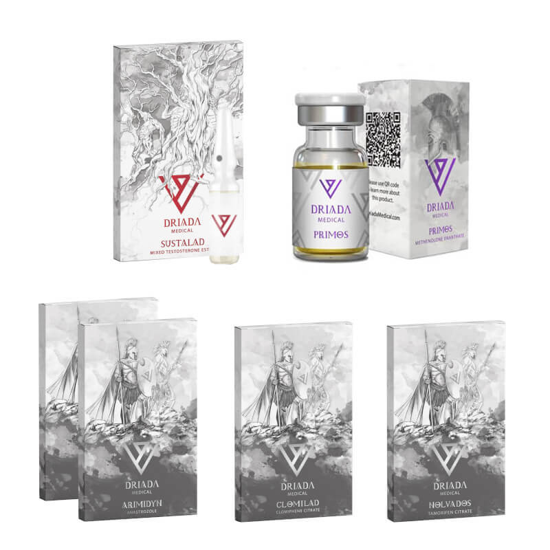 Pacote para Ganho de Massa Muscular Seca DRIADA MEDICAL Sustanon Primobolan (8 semanas)