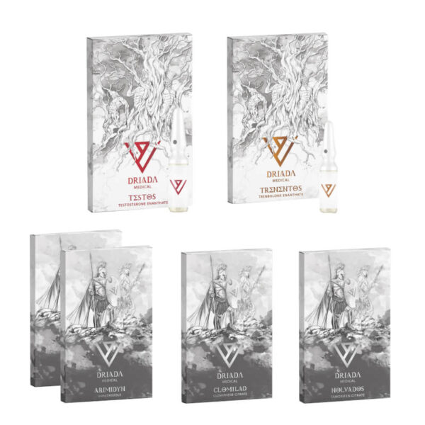 DRIADA MEDICAL Pacote para Ganho de Massa Magra: Enantato de Testosterona, Enantato de Trenbolona (10 semanas)