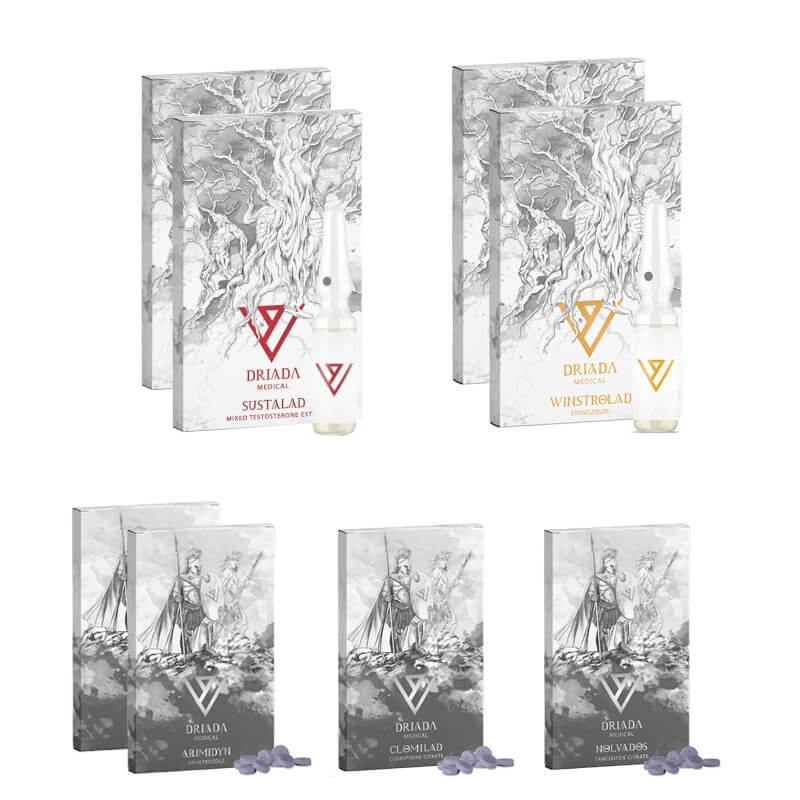 Pacote para Ganho de Massa Seca SUSTANON WINSTROL DRIADA