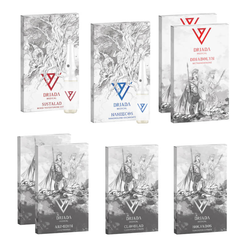 Pacote para Ganho de Massa Muscular DRIADA MEDICAL Sustanon Deca Dianabol 8 semanas