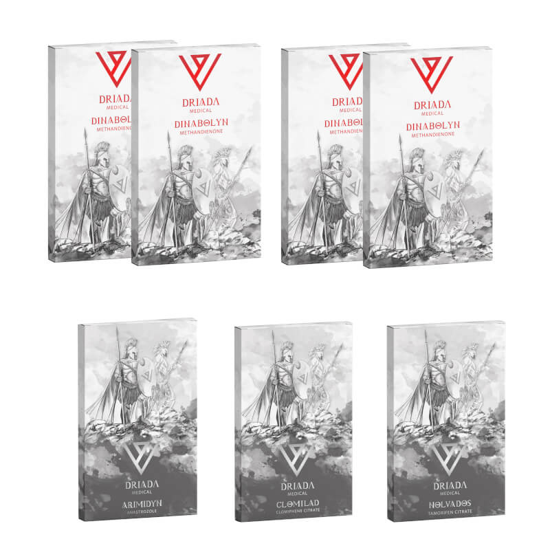 Kit de 8 semanas para ganho de massa com Dianabol oral para TPC (Terapia Pós-Ciclo) da Drida Medical