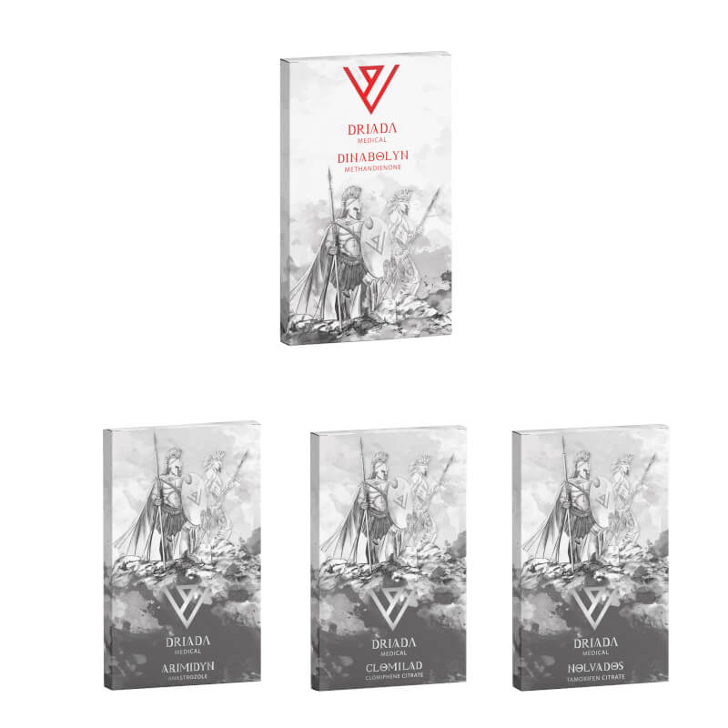 Pacote para Ganho de Massa Muscular (Oral) Dianabol + Proteção + TPC (4 semanas) Drida Medical