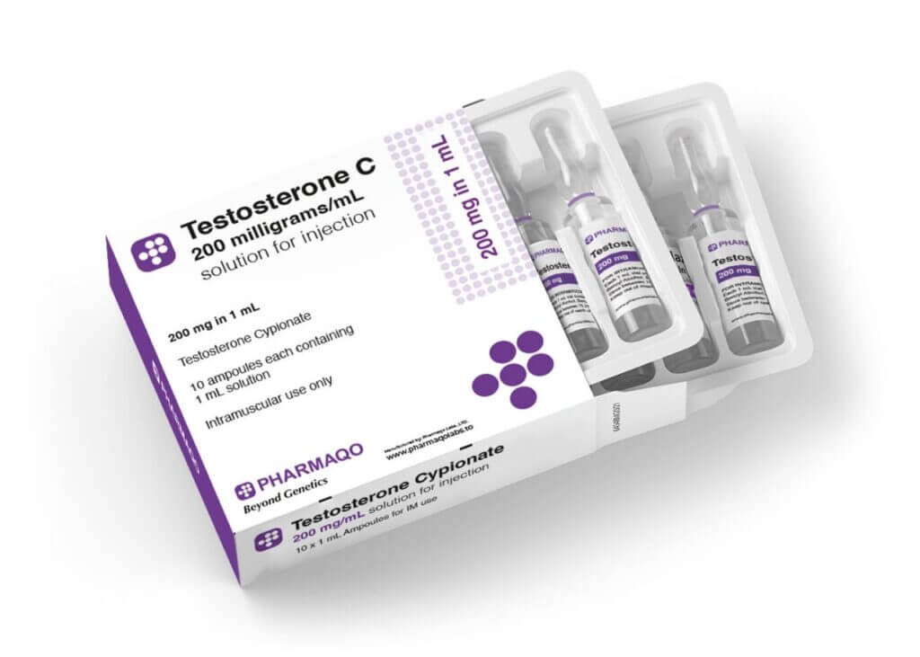 Ampolas de Testosterona C da Pharmaqo