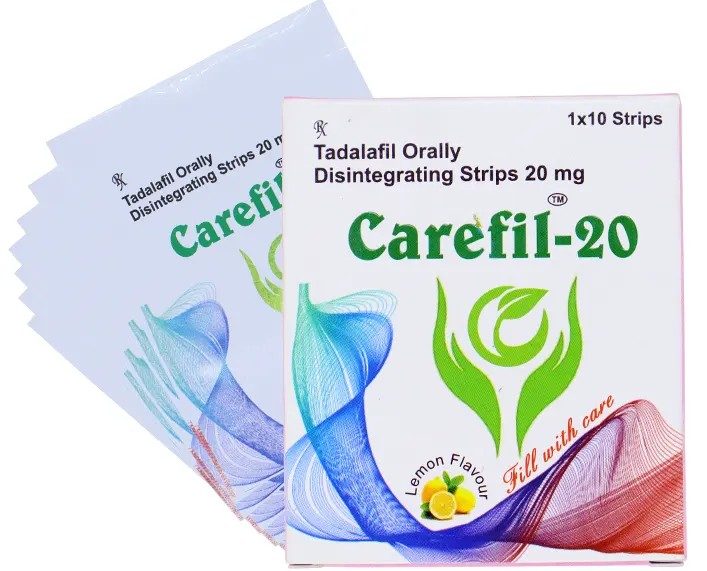 Carefill 20mg ODS Tadalafil ODS 100 comprimidos Farmácia UE