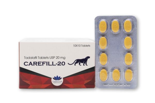 Carefill 20mg Tadalafil 100 comprimidos Farmácia UE