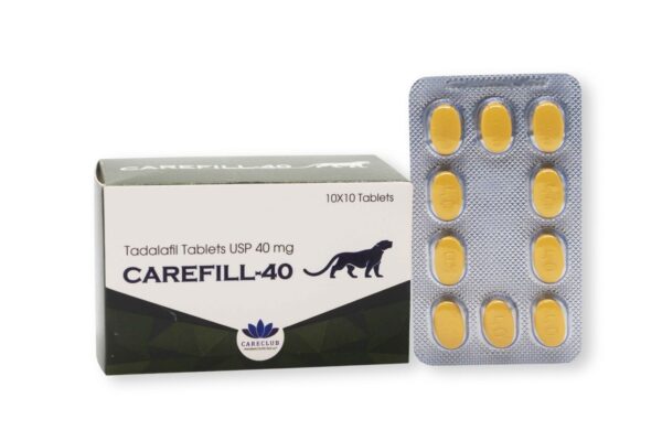 Carefill 40mg Tadalafil 100 comprimidos Farmácia UE