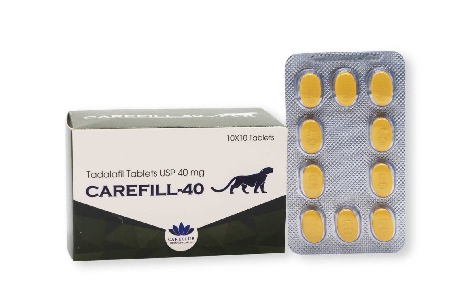 Carefill 40mg Tadalafil 100 comprimidos Farmácia UE