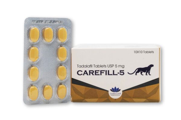 Carefill 5mg Tadalafil 100 comprimidos Farmácia UE