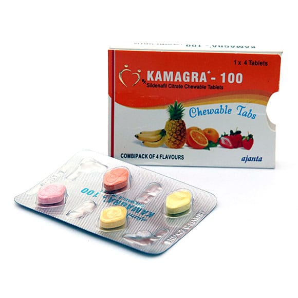 Kamagra Mastigável 100mg – Ajanta Pharma