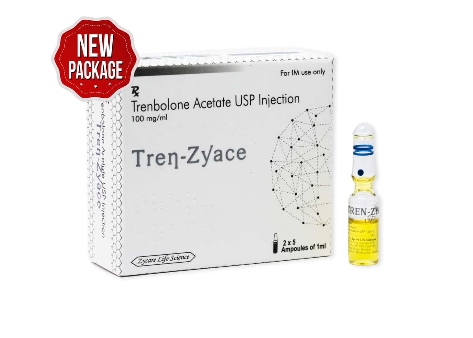 TREN ZYACE Acetato de Trenbolona Inj. 100mg 1×10 1