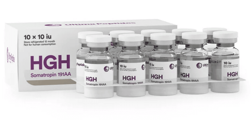Ultima HGH 10 x 10UI 10 frascos x 10 UI UltimaPeptides