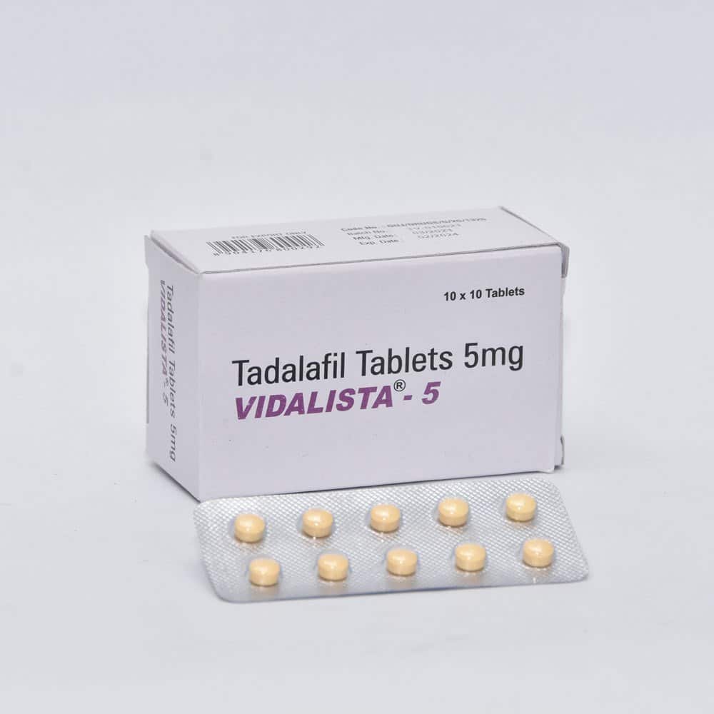 Vidalista 5mg Tadalafil Tab 100 comprimidos Farmácia UE