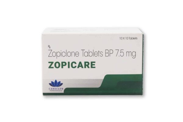 Zopicare 7,5 mg Zopiclone 100 comprimidos Farmácia UE